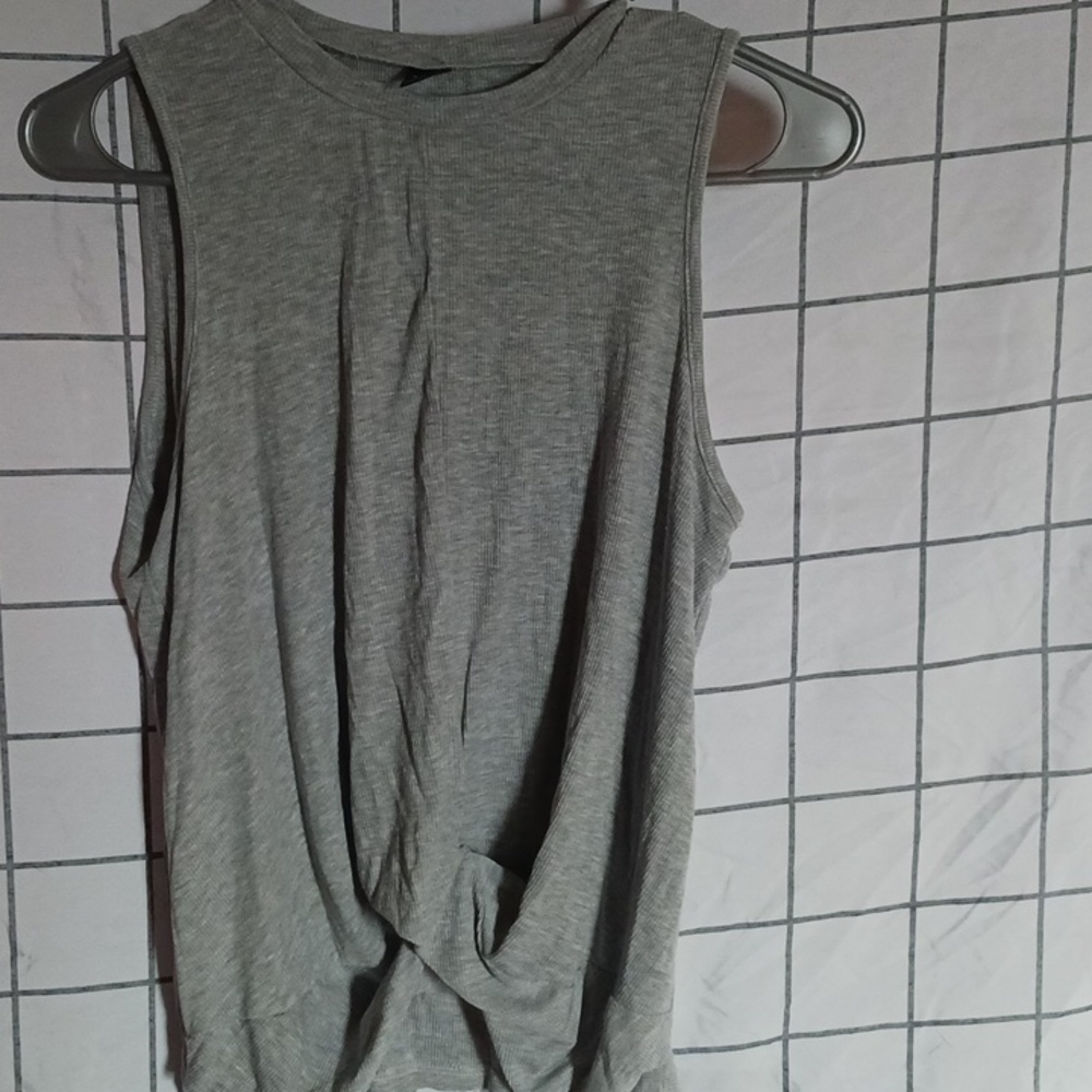 Grey Shein Bottom tie shirt Girls Large